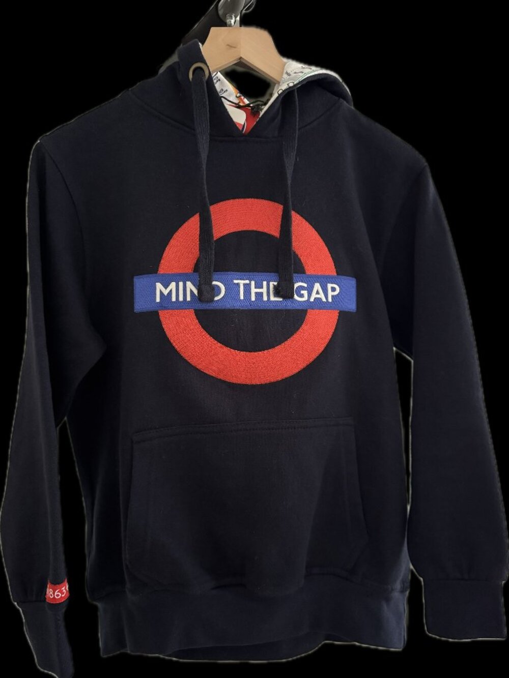 "Mind the Gap" Heavy London Underground Transport embroidered sweatshirt